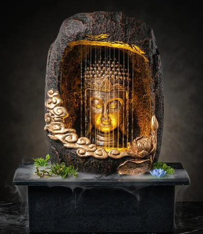 Nirvana Veil™ Buddha Waterfall Fountain