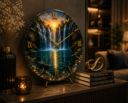 Golden Cascade™ Wall Clock