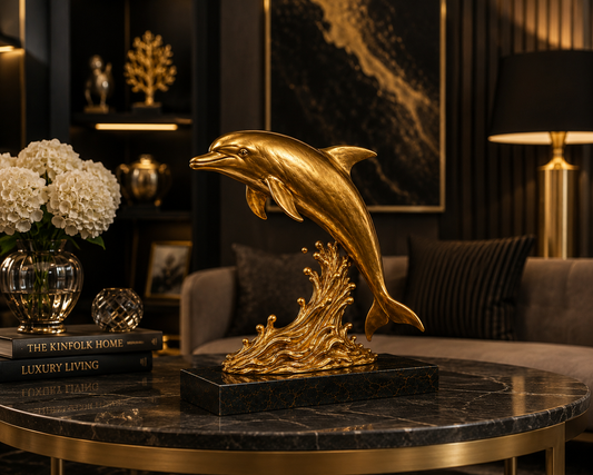 Aurum Wave™ Dolphin Sculpture