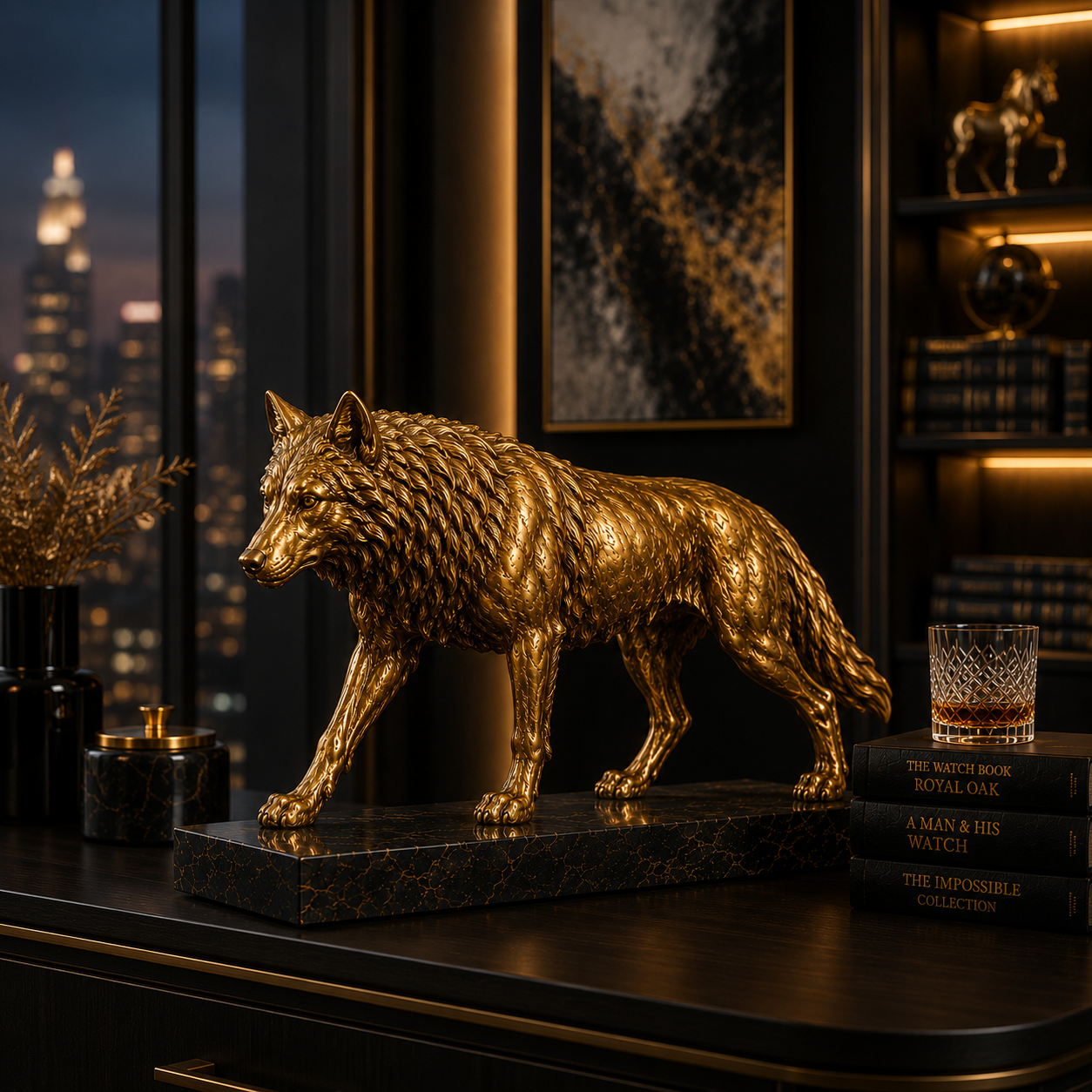 Aurum Lupus™ Executive Sculpture