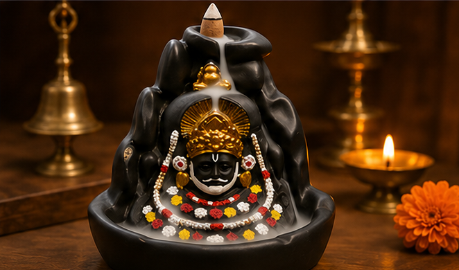 Shyam Kripa™ Smoke Fountain (12x10cm) 5.5" with 100 FREE dhup sticks