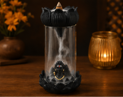 ShivDhara™ Adiyogi Smoke Fountain 8" with 100 dhup sticks