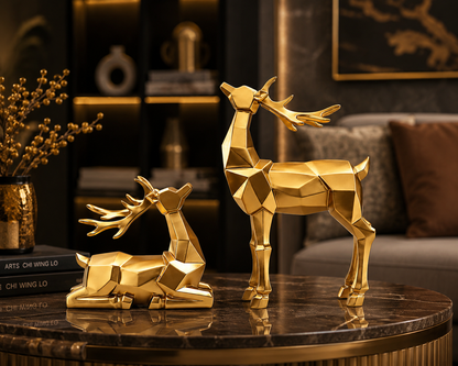 Aurum Stag™ Luxury Sculpture Set
