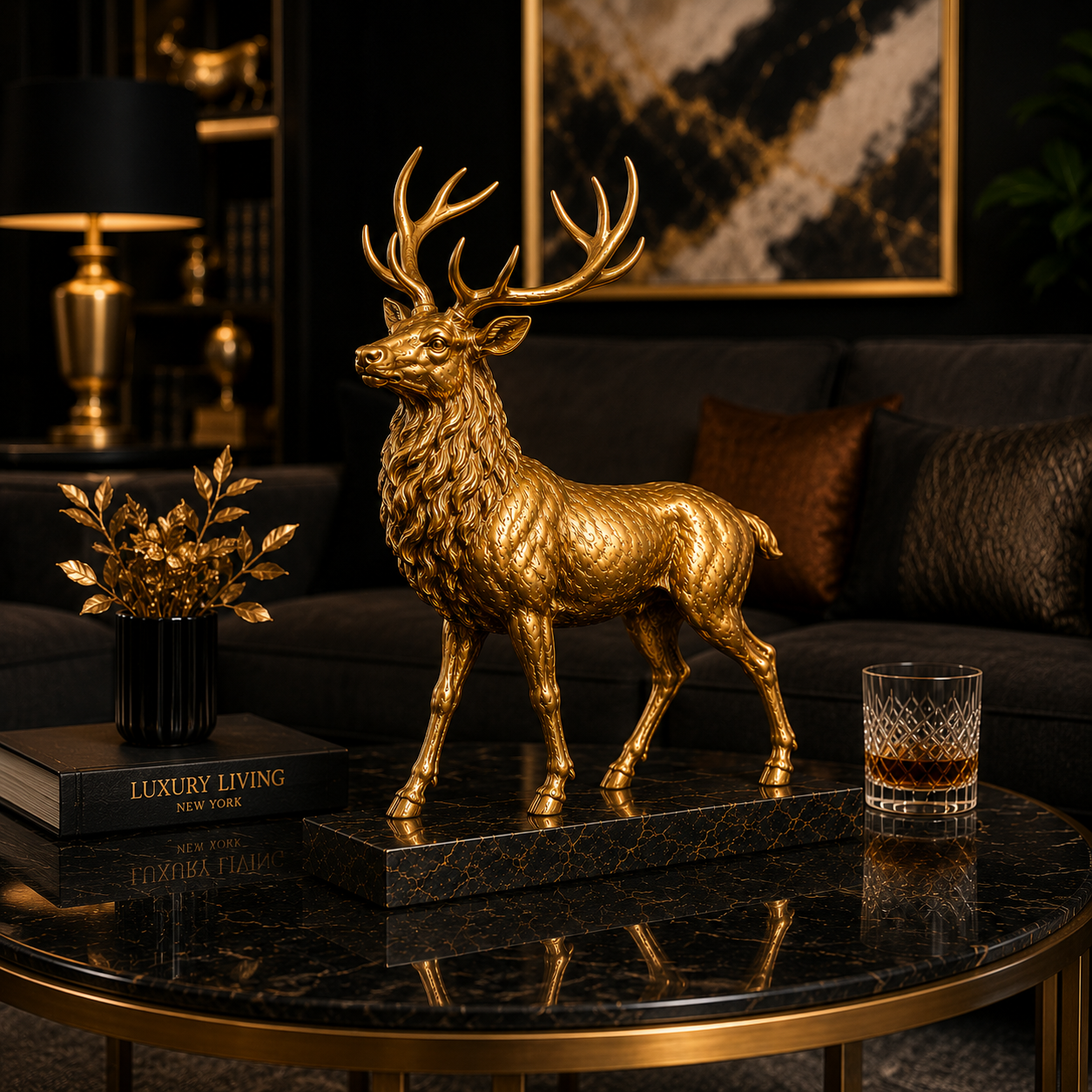 Aurum Monarch™ Stag Sculpture