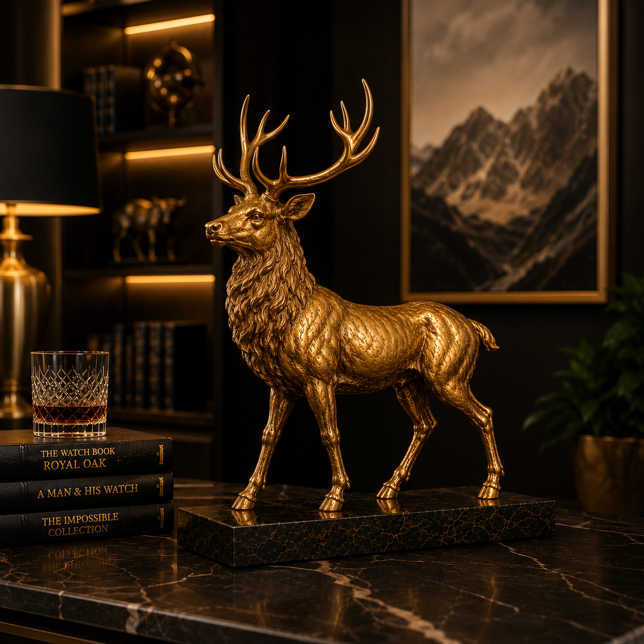 Aurum Monarch™ Stag Sculpture