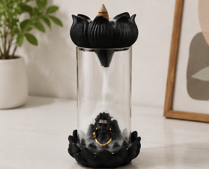 ShivDhara™ Adiyogi Smoke Fountain 8" with 100 dhup sticks