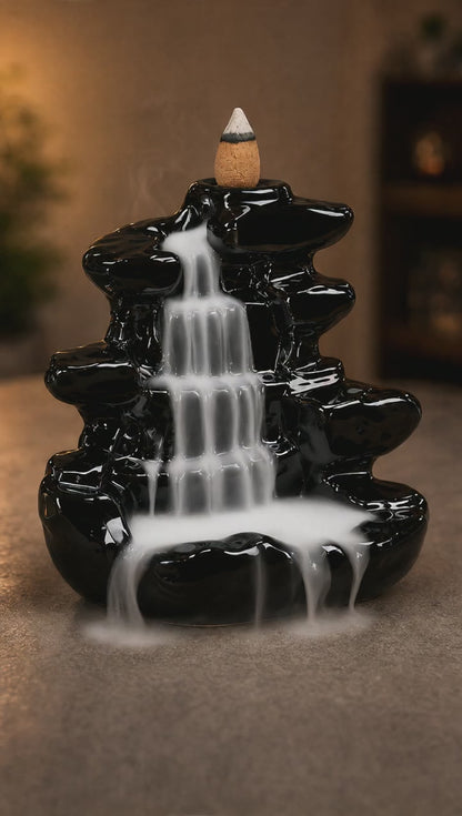 Obsidian Falls™ Smoke Fountain